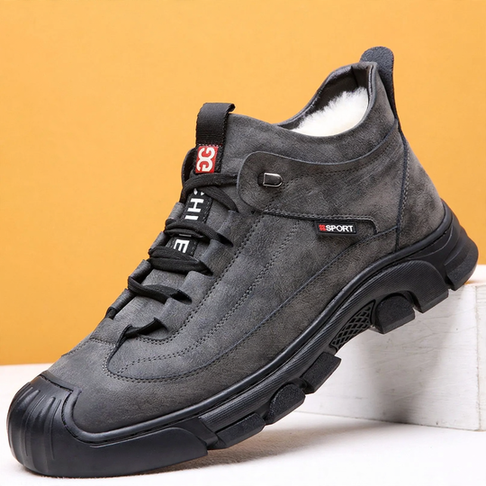 Herren-Winterstiefel, gefüttert, mit dicker Sohle