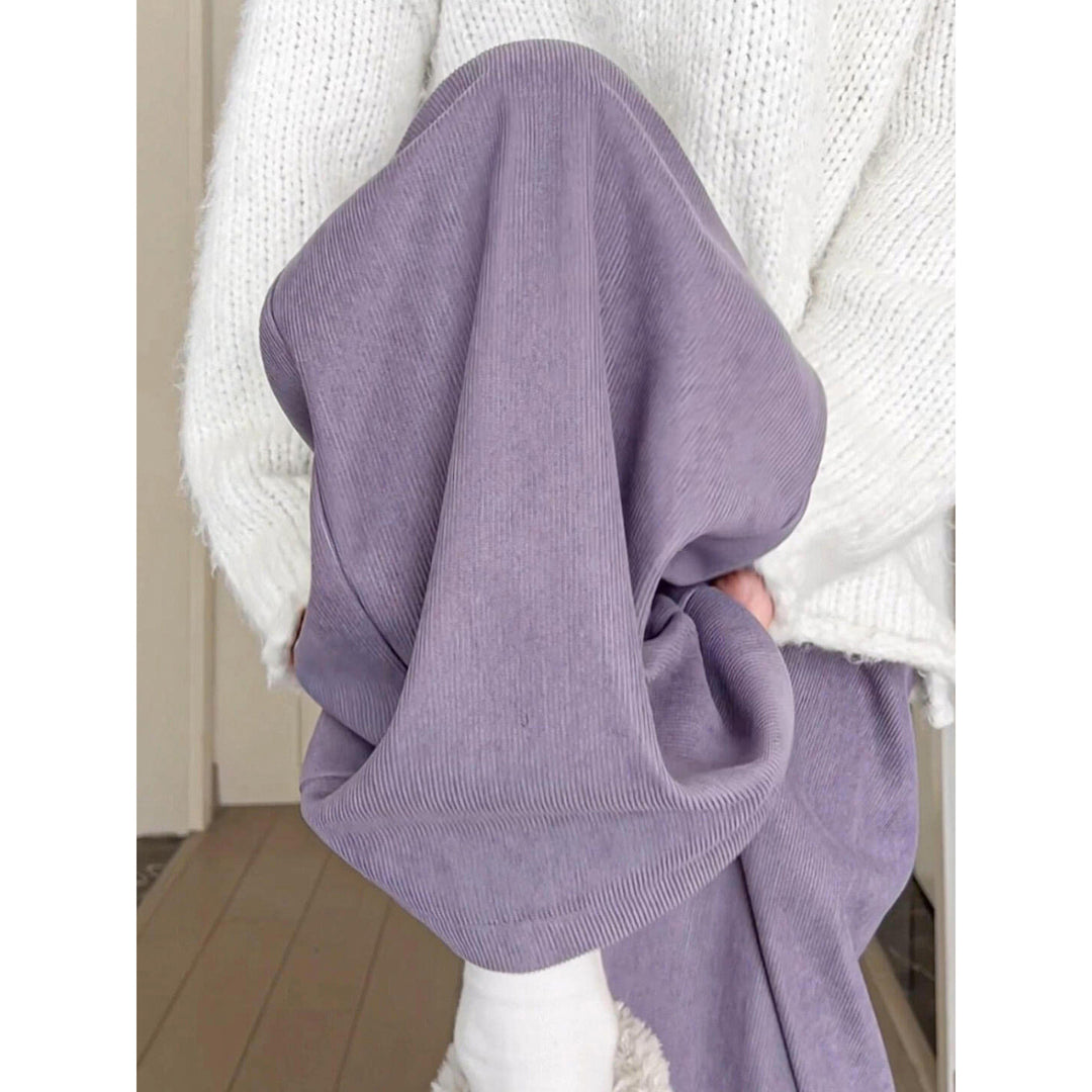 Damen-Cordhose, weit geschnitten, verschiedene Farben