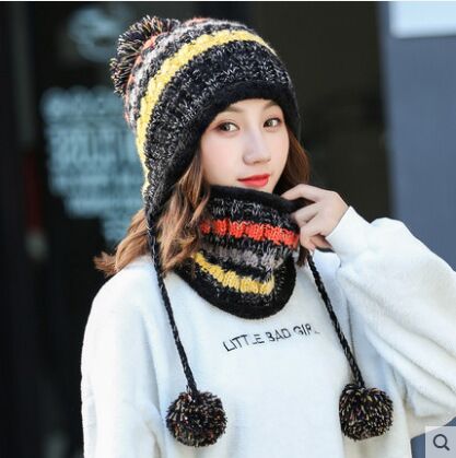 Strickmütze und Schal Set