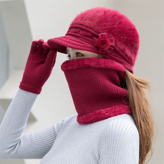 Damen-Strickmütze, warm und modisch