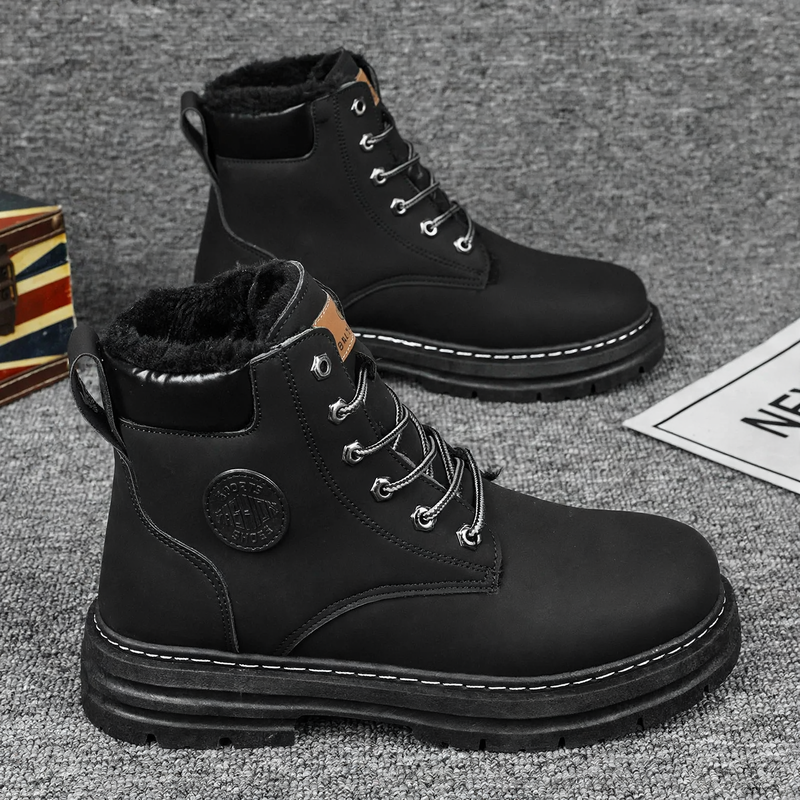 Herren-Stiefel, gefüttert, knöchelhoch, Winter