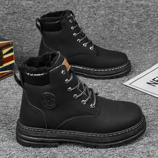 Herren-Stiefel, gefüttert, knöchelhoch, Winter