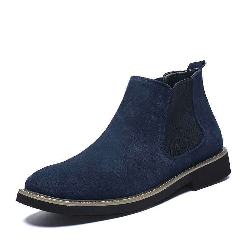 Herren-Chelsea-Stiefel aus Echtleder, gefüttert