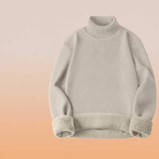 Herren-Rollkragenpullover, gefüttert