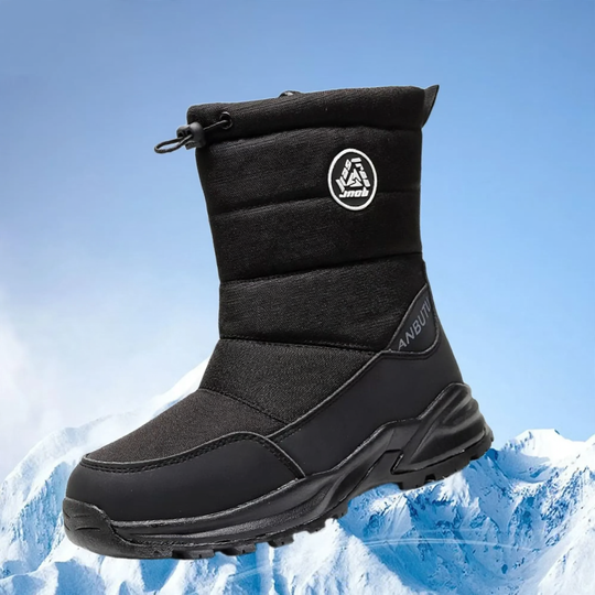 Gefütterte Unisex-Winterstiefel, rutschfest, mittelhoher Schaft
