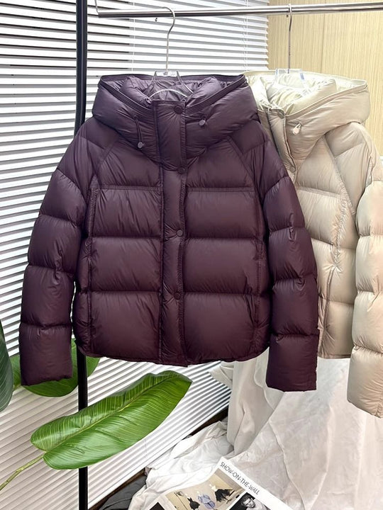 Kurze Damen-Pufferjacke im koreanischen Stil