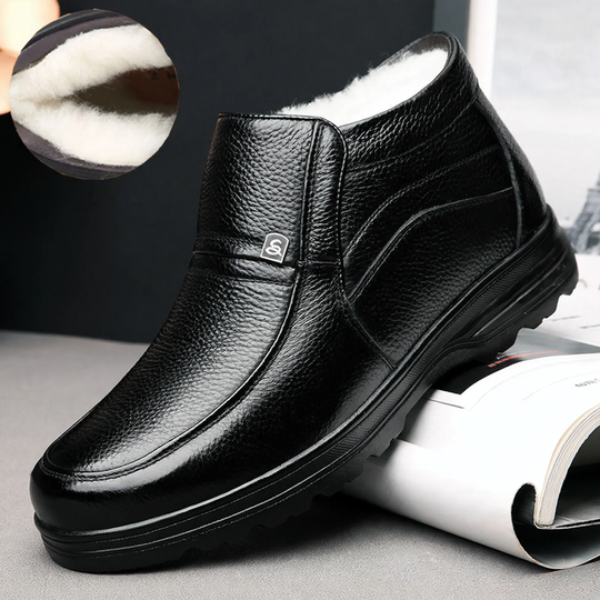 Gefütterte Herren-Winterstiefel mit Lammfell-Futter