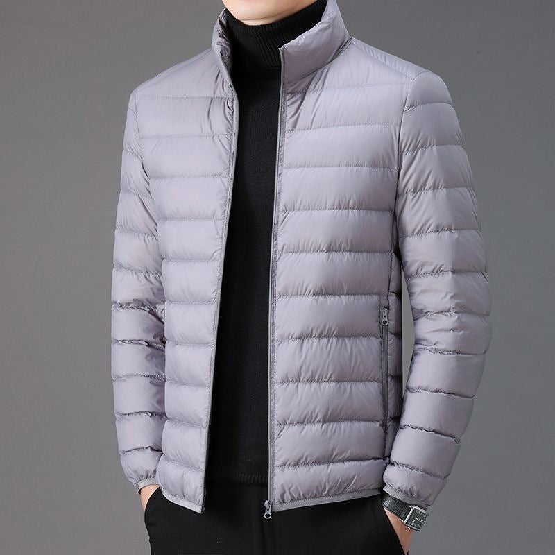 Leichte Herren-Steppjacke mit Stehkragen
