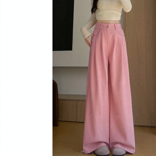 Kord-Hosen mit hohem Bund für Damen