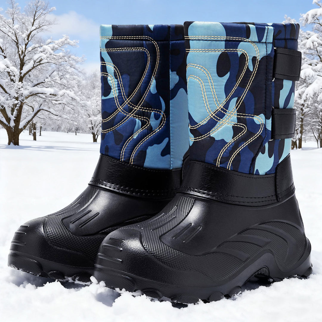 Gefütterte Herren-Winterstiefel, rutschfest