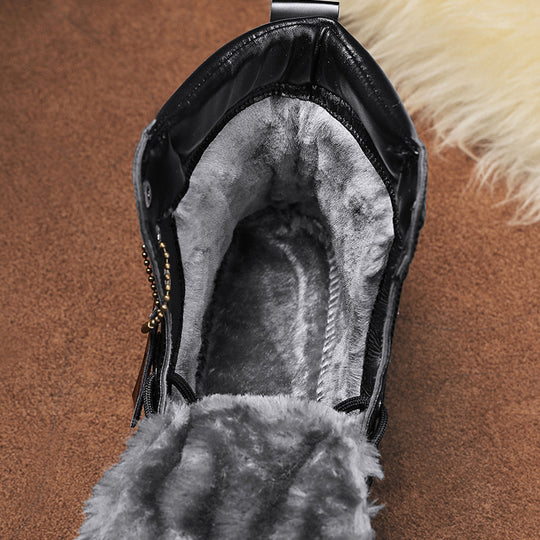 Herren-Stiefel, PU-Obermaterial, rutschfeste Gummisohle