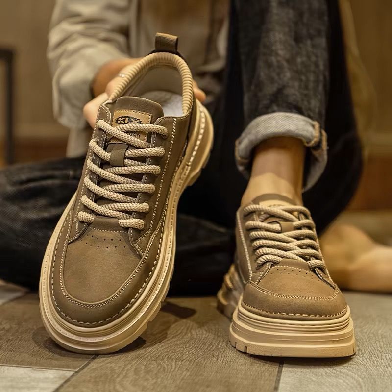 Herren-Stiefel im Vintage-Stil, knöchelhoch, PU
