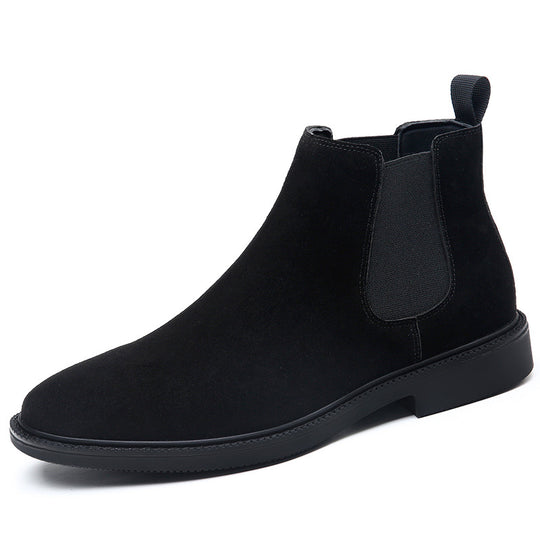 Herren-Chelsea-Stiefel aus Echtleder, gefüttert