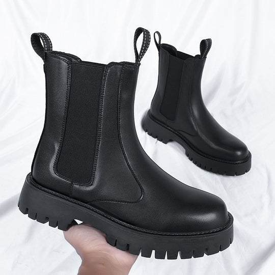 Robuste Chelsea-Stiefel mit Plateausohle