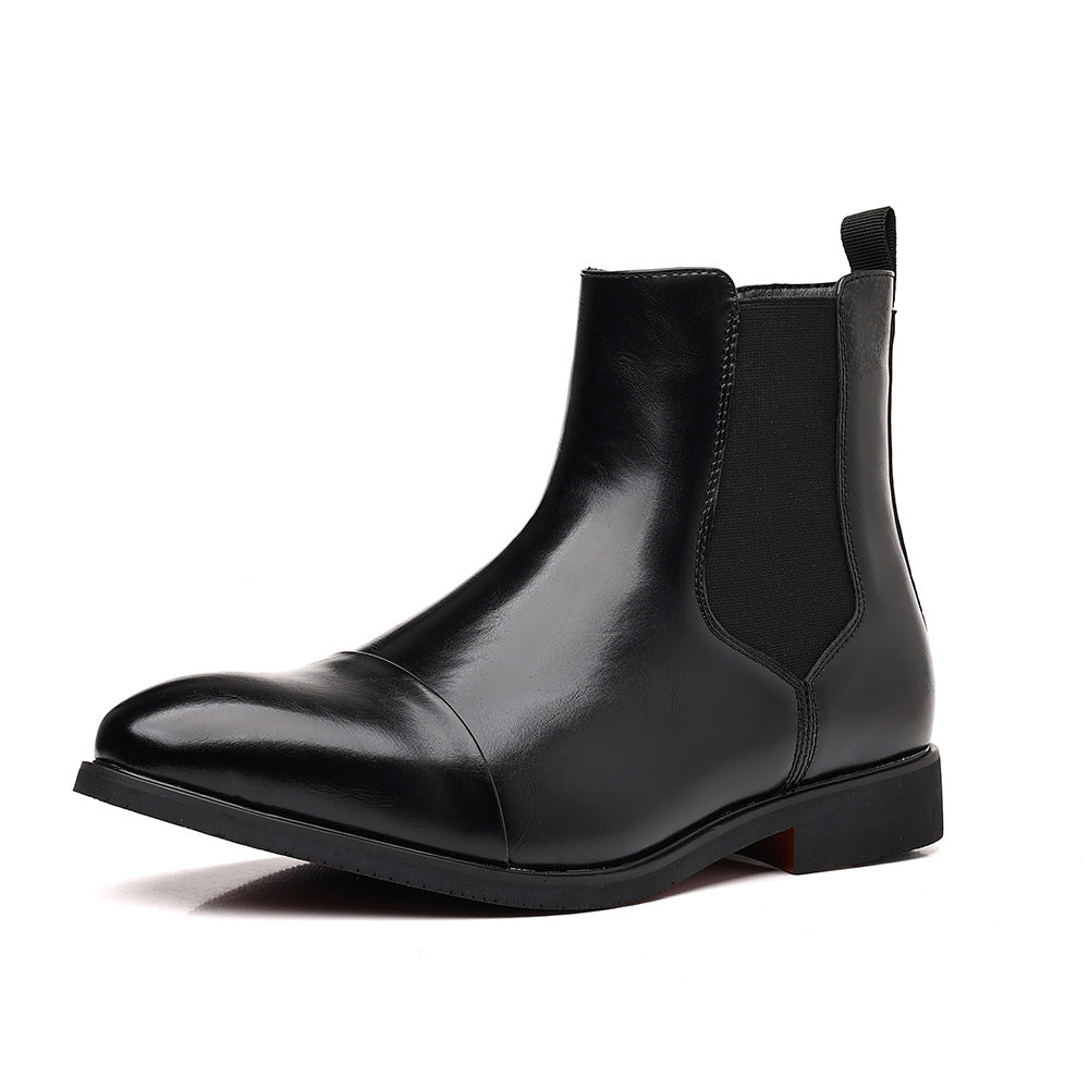Elegante Herren-Chelsea-Stiefel, spitz zulaufend