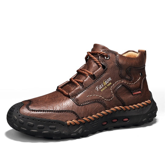 Herren-Stiefeletten mit Plateausohle, gefüttert oder ungefüttert