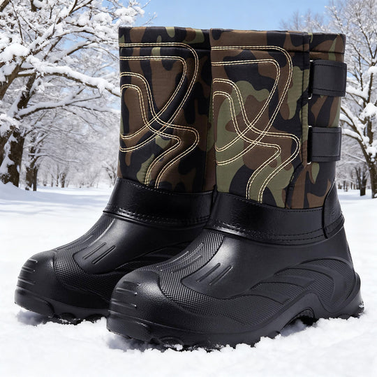 Gefütterte Herren-Winterstiefel, rutschfest