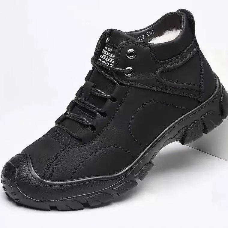 Gefütterte Herren-Winterstiefel, wasserabweisend
