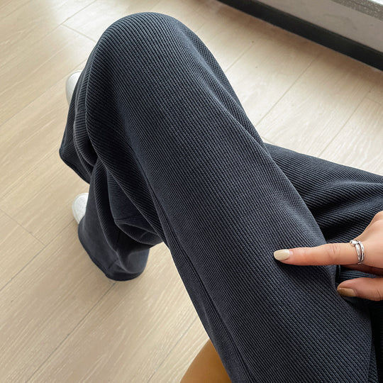 Damen-Cordhose mit Lammfleece-Futter, weit geschnitten