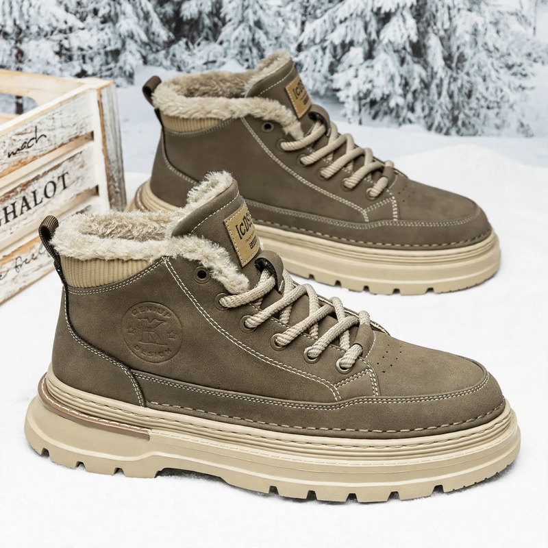 Gefütterte Herren-Stiefel, High-Top, Winter