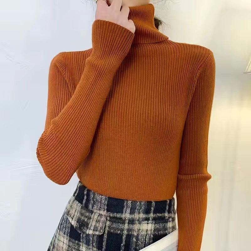 Körpernaher Damen-Rollkragenpullover