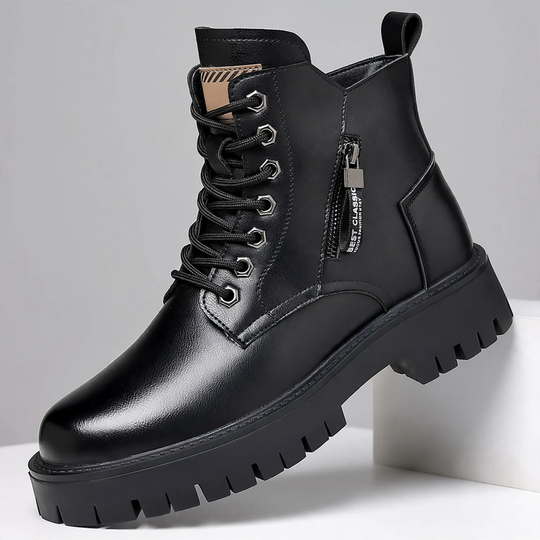 Gefütterte Herren-Winterstiefel, wasserabweisend