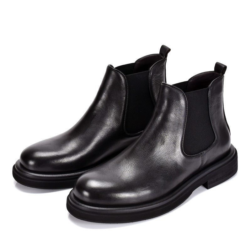 Hochwertige Herren-Chelsea-Stiefel aus Leder
