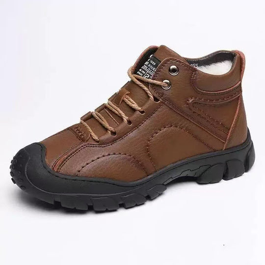 Gefütterte Herren-Winterstiefel, wasserabweisend