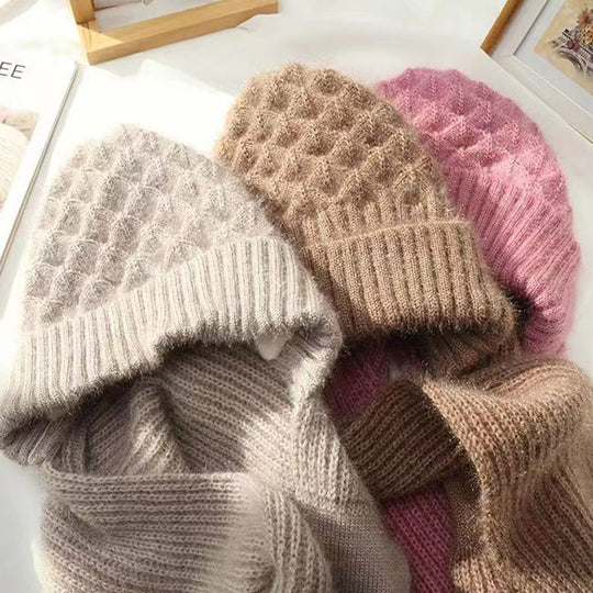 Strickmütze und Schal Set