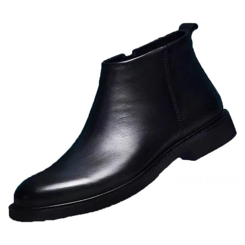 Herren Chelsea-Stiefel, europäischer Stil, rund