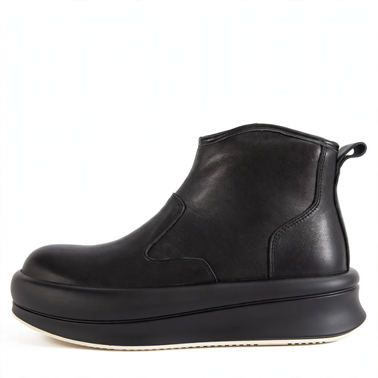 Herren Chelsea-Stiefel aus Rindsleder mit Plateau-Sohle
