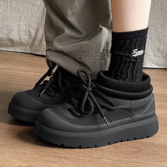 Gefütterte Herren-Kurzstiefel aus Leder