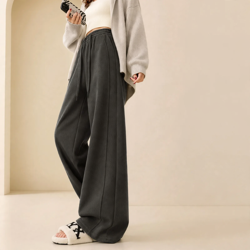Damen-Cordhose, gerade Passform, gefüttert