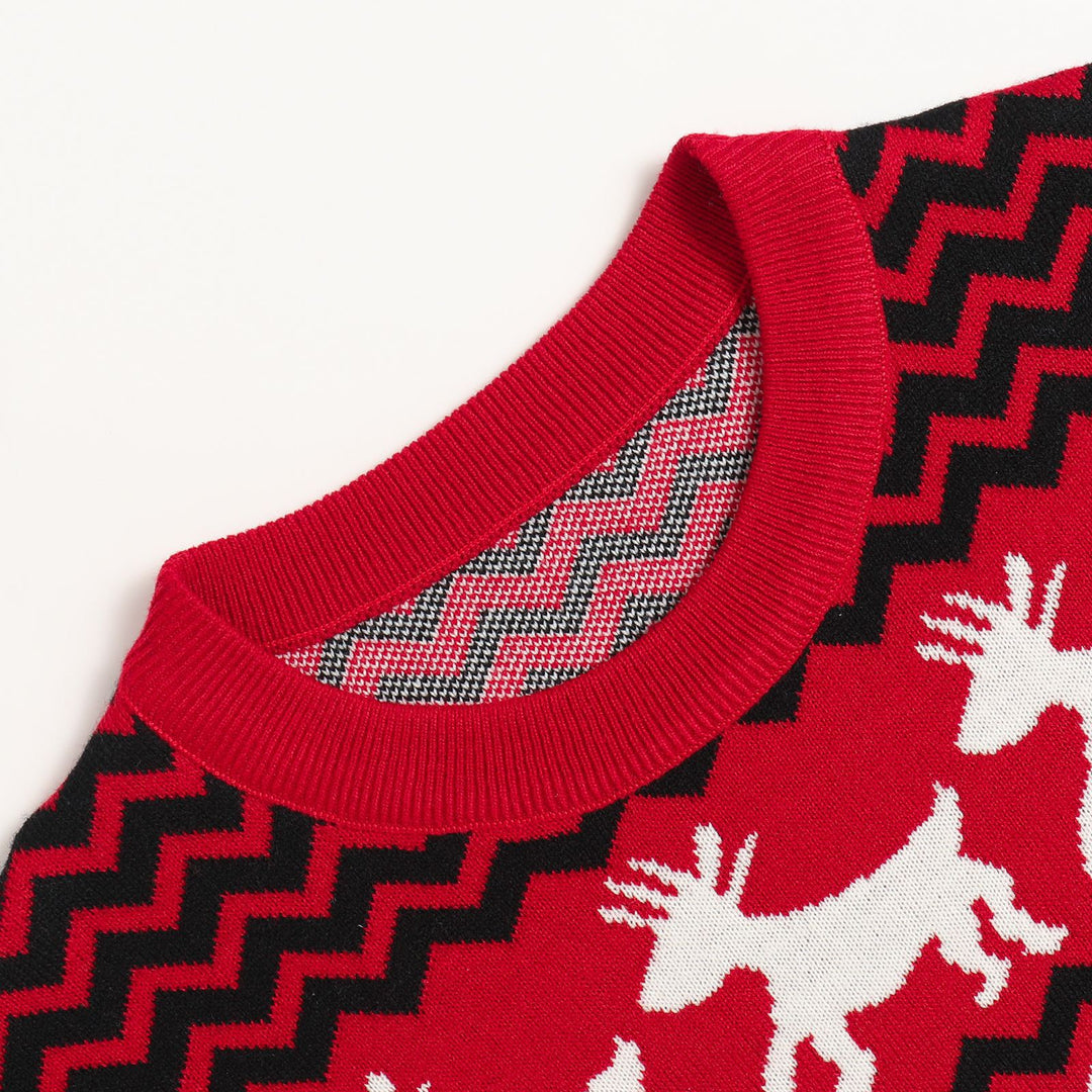 Weihnachtspullover mit Jacquard-Muster, Unisex