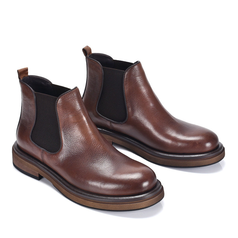 Hochwertige Herren-Chelsea-Stiefel aus Leder