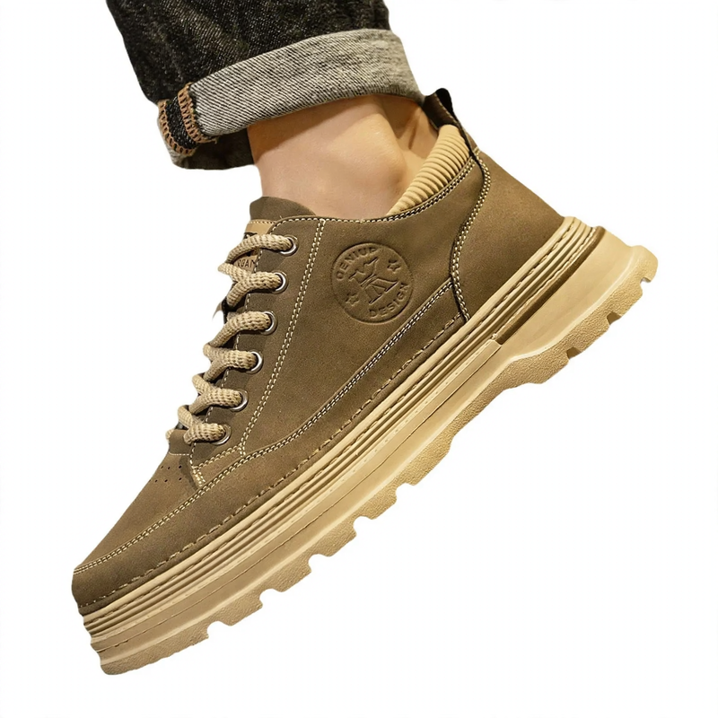 Herren-Stiefel im Vintage-Stil, knöchelhoch, PU