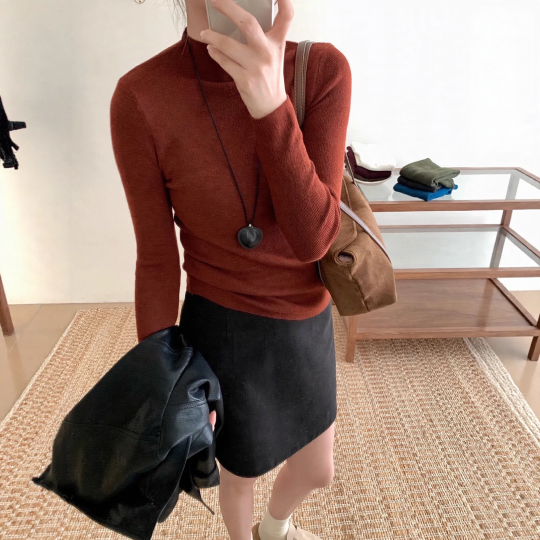 Damen-Strickpullover, weich, figurbetont