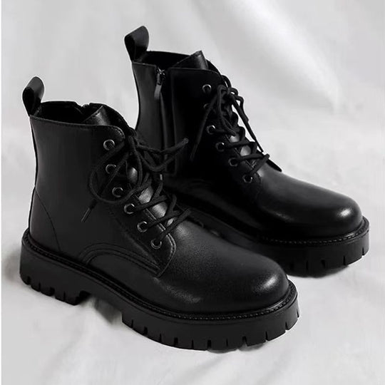 Herren-Stiefeletten mit seitlichem Reißverschluss, High-Top
