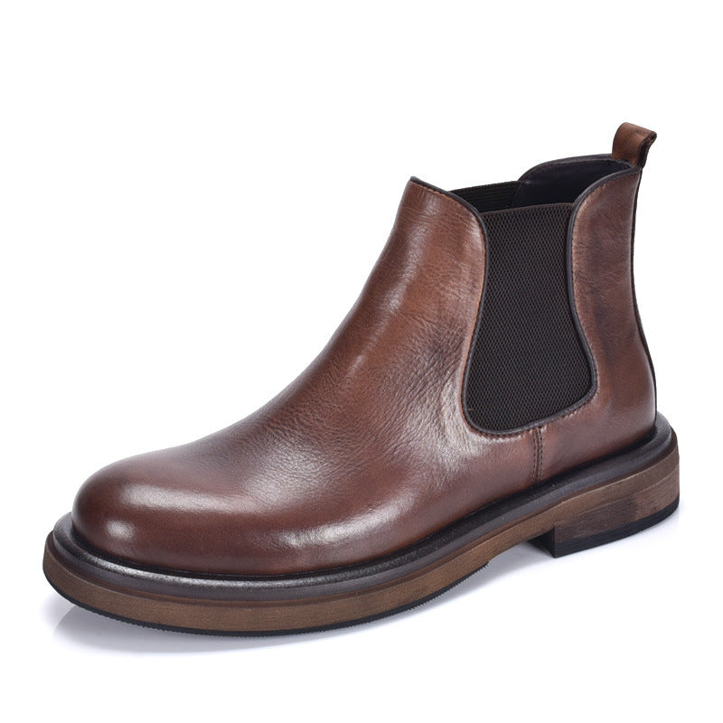 Hochwertige Herren-Chelsea-Stiefel aus Leder