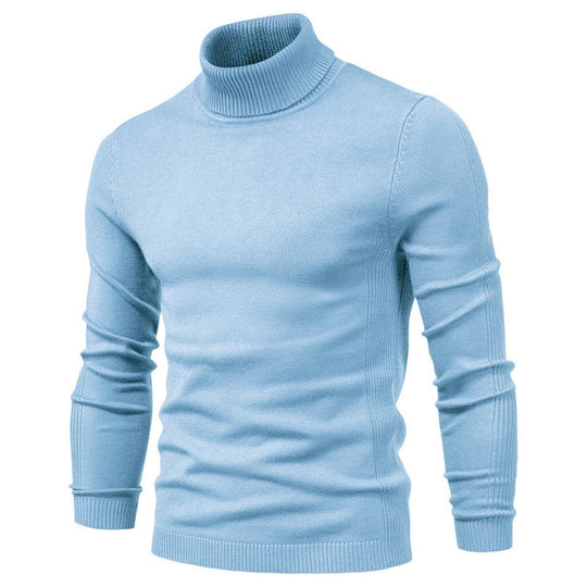 Herren-Rollkragenpullover, schlicht und modern