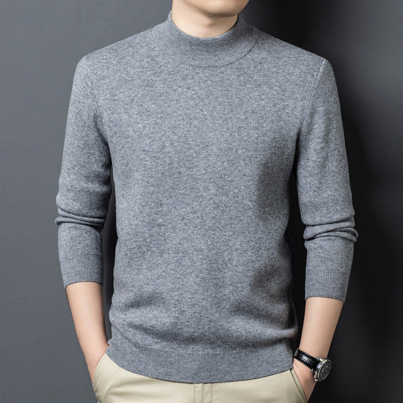 Feingestrickter Pullover mit Stehkragen