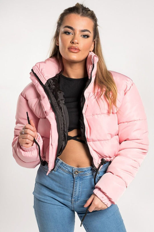 Gefütterte Damen-Steppjacke im Oversize-Look