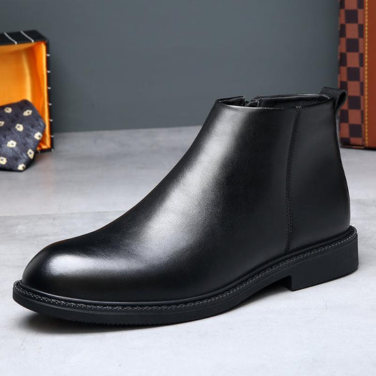 Herren-Stiefel aus Leder, atmungsaktiv, gefüttert