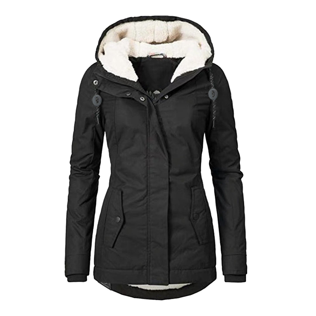 Gefütterter Parka mit Lammfell-Imitat