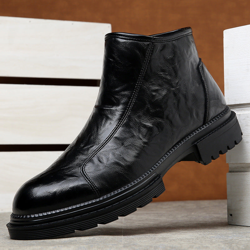 Robuste Herren-Lederstiefel im Vintage-Stil