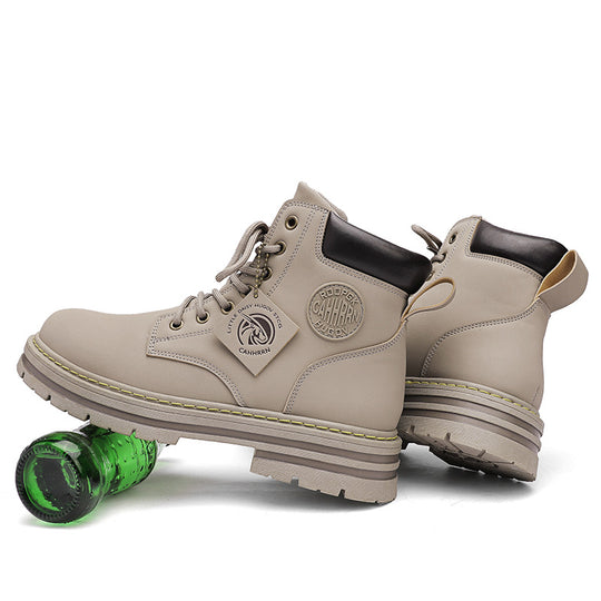 Herren-Stiefel, PU-Obermaterial, rutschfeste Gummisohle