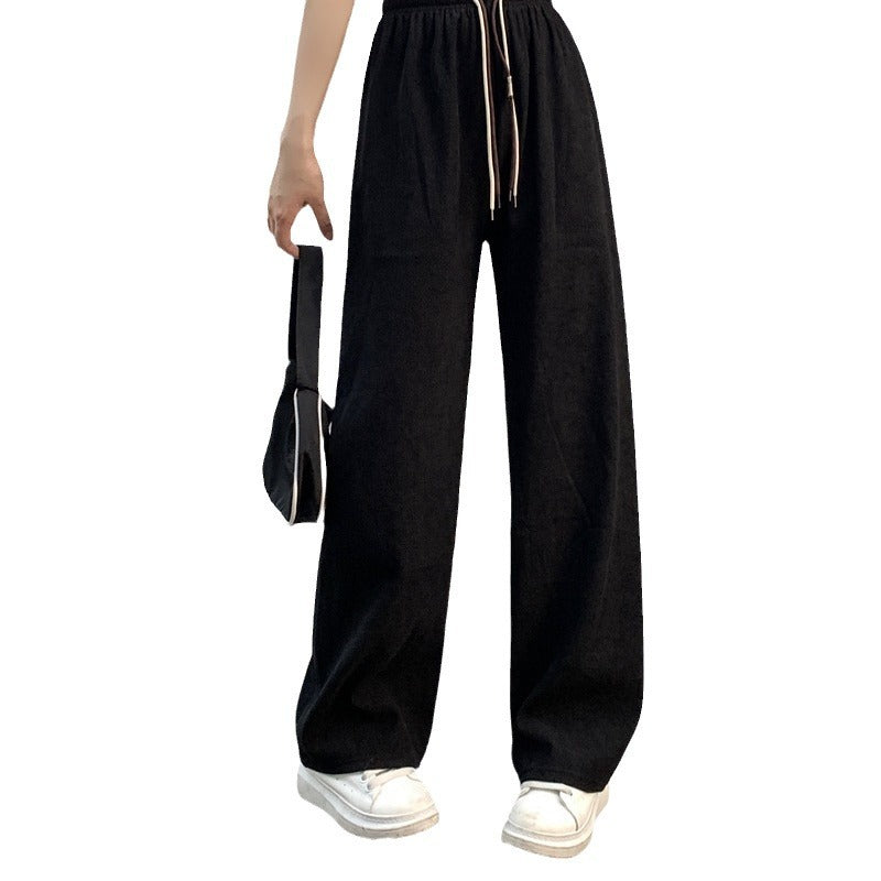 Fein-Cord-Weithose für Damen, hoher Bund
