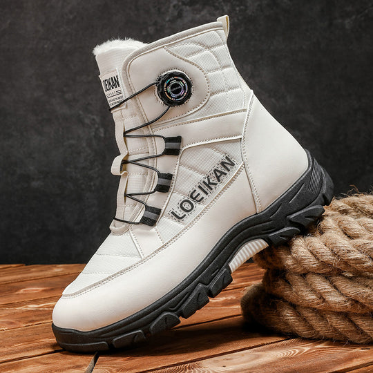 Gefütterte Herren-Winterstiefel, große Größen