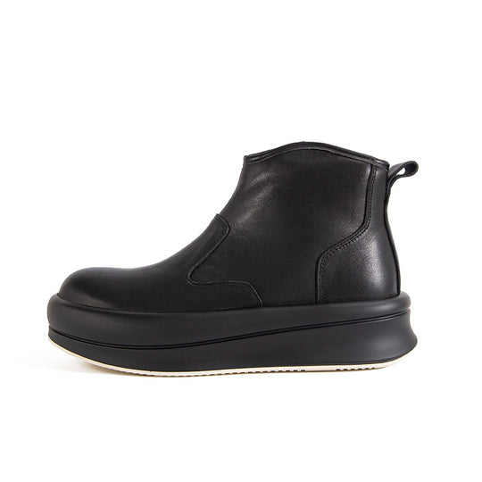 Herren Chelsea-Stiefel aus Rindsleder mit Plateau-Sohle