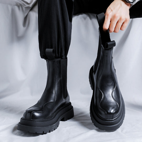 Modische Herren Chelsea-Stiefel im britischen Stil